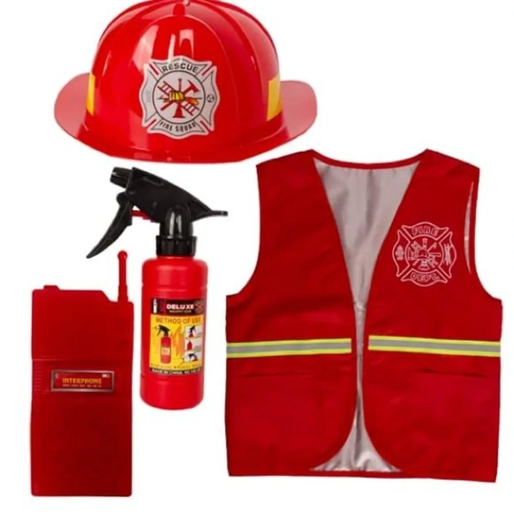 NEW Kids Firefighter Costume Set - Boys or Girls Size small